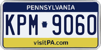 PA license plate KPM9060