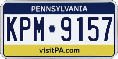 PA license plate KPM9157