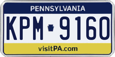 PA license plate KPM9160