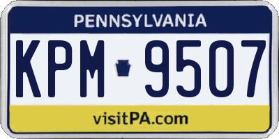 PA license plate KPM9507
