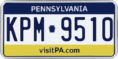 PA license plate KPM9510