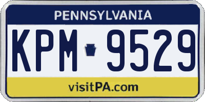 PA license plate KPM9529