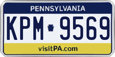 PA license plate KPM9569