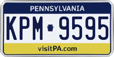 PA license plate KPM9595