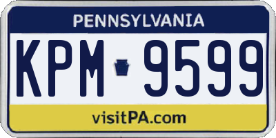 PA license plate KPM9599