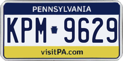 PA license plate KPM9629