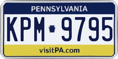 PA license plate KPM9795