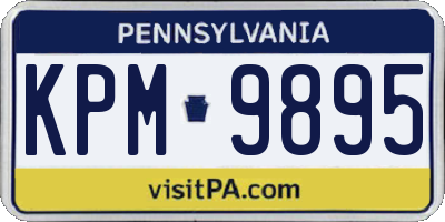 PA license plate KPM9895