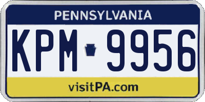 PA license plate KPM9956