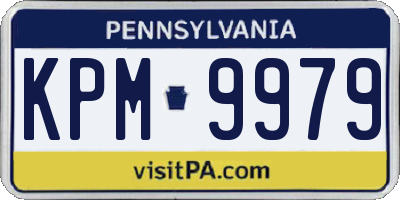 PA license plate KPM9979