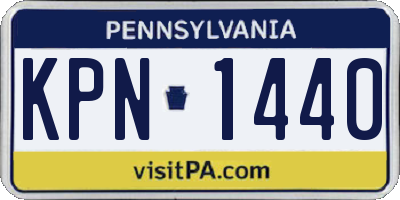 PA license plate KPN1440