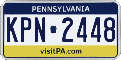 PA license plate KPN2448