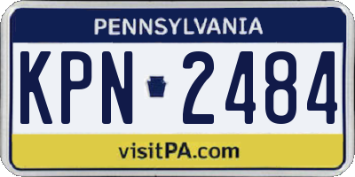 PA license plate KPN2484