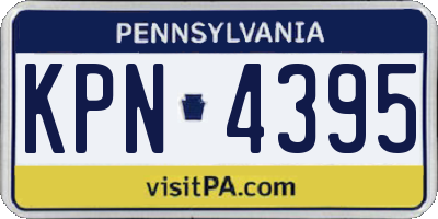 PA license plate KPN4395