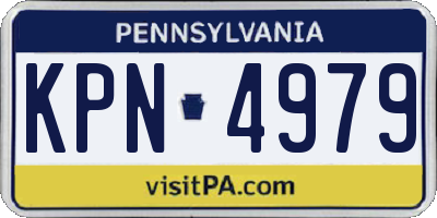 PA license plate KPN4979