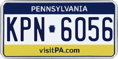 PA license plate KPN6056