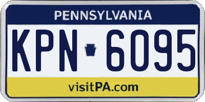 PA license plate KPN6095