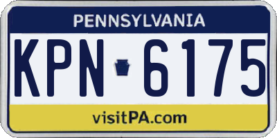PA license plate KPN6175