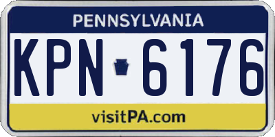 PA license plate KPN6176