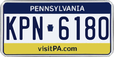 PA license plate KPN6180