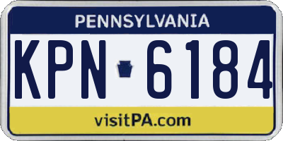 PA license plate KPN6184