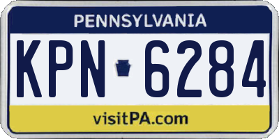 PA license plate KPN6284