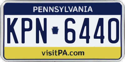 PA license plate KPN6440