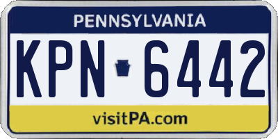 PA license plate KPN6442