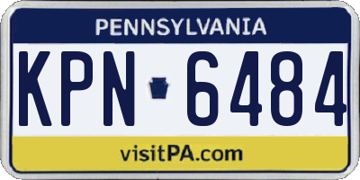PA license plate KPN6484