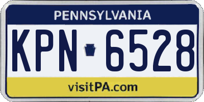 PA license plate KPN6528