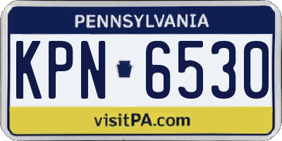 PA license plate KPN6530