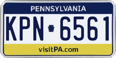 PA license plate KPN6561
