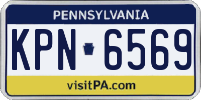 PA license plate KPN6569