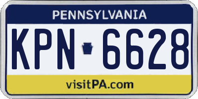 PA license plate KPN6628