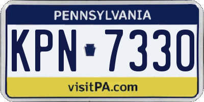 PA license plate KPN7330