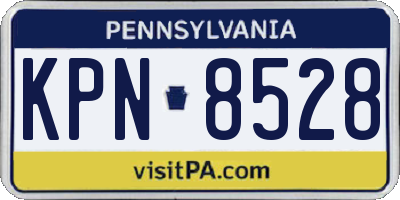 PA license plate KPN8528
