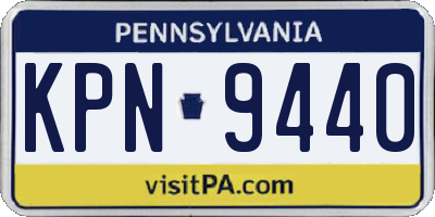 PA license plate KPN9440