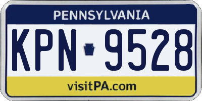 PA license plate KPN9528