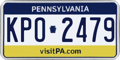PA license plate KPO2479
