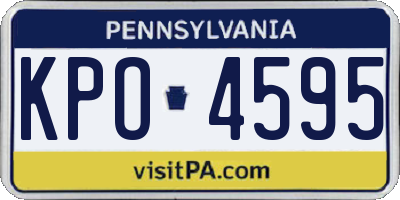 PA license plate KPO4595