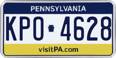 PA license plate KPO4628