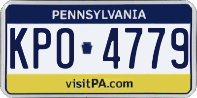 PA license plate KPO4779