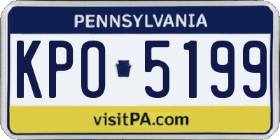 PA license plate KPO5199