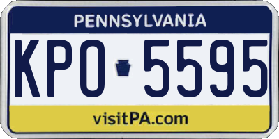 PA license plate KPO5595