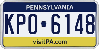 PA license plate KPO6148
