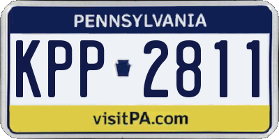 PA license plate KPP2811