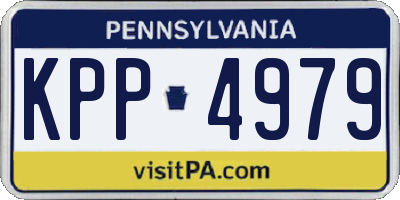 PA license plate KPP4979