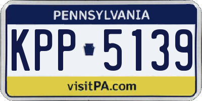 PA license plate KPP5139