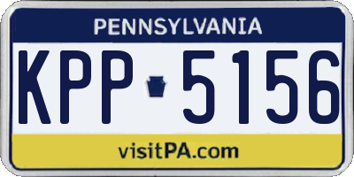 PA license plate KPP5156