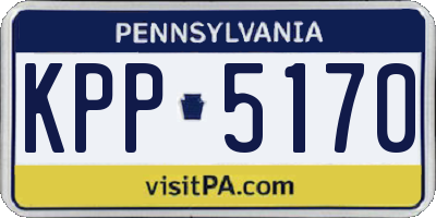 PA license plate KPP5170